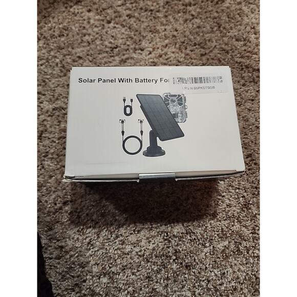 5W Trail Camera Solar Panel, 12V Battery Kit Build-in 5200mAh Rechargeable New - Picture 8 of 8